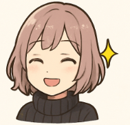 女性,笑顔,アニメキャラクター,茶色の髪,セーター