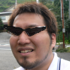 サングラス,人,外,笑顔