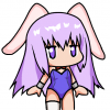 アニメ,キャラクター,紫髪,ウサギ耳,バニーガール,かわいい