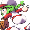 野球,キャラクター,緑の髪,帽子,アニメ,スポーツ