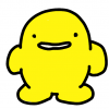 イラスト,キャラクター,黄色,笑顔,シンプル