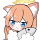 猫耳,女の子,青い目,魚,ぬいぐるみ,かわいい,王冠