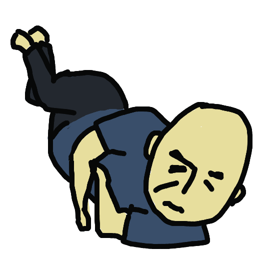 男性,イラスト,横たわる,シンプル,コミカル