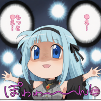 アニメキャラクター,ぽわ〜〜ん,もっと言え,青髪