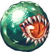 モンスター,目,歯,ファンタジー,スライム,クリーチャー,グリーン