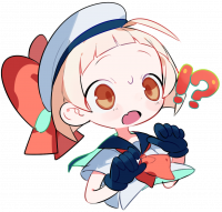 キャラクター,アニメ,マリン,驚き,リボン