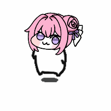 ゆるい,デフォルメ,ピンク髪,リボン,かわいい,キャラクター