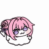 ピンク髪,キャラクター,バラ,かわいい,シンプル