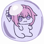 ゆるキャラ,ピンク髪,リボン,デフォルメ,シンプル,かわいい,もふもふ